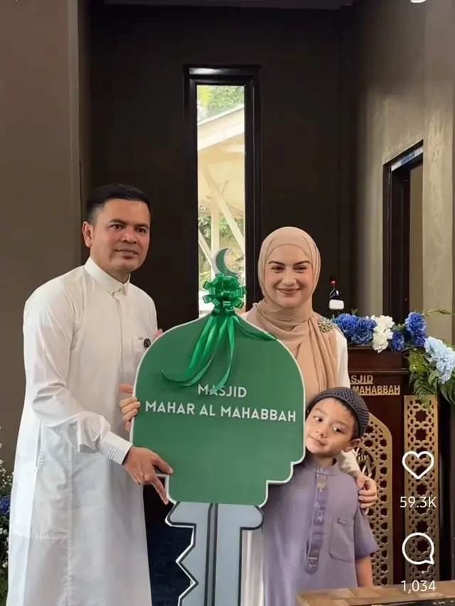 Irish Bella Semringah Resmikan Masjid yang Jadi Mahar Pernikahannya: Terima Kasih, Suamiku...