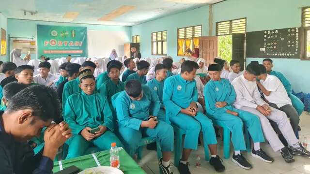 Ratusan Siswa Muhammadiyah Rokan Hulu Deklarasi Lawan Narkoba