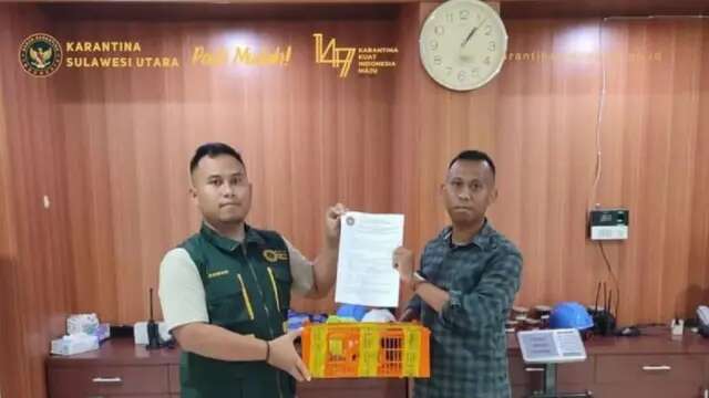 Karantina Sulut Gagalkan Penyelundupan Satwa Dilindungi ke Manokwari