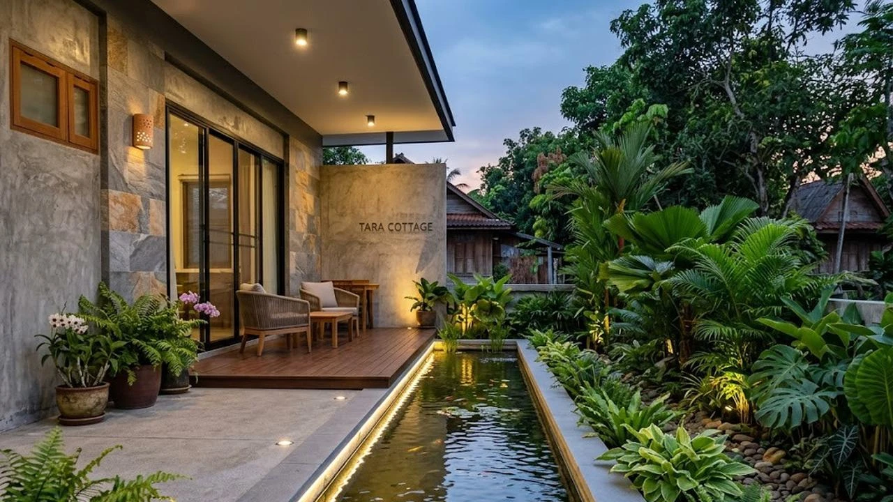 5 Contoh Kolam Ikan Mini di Teras Rumah Kampung yang Modern dan Menenangkan