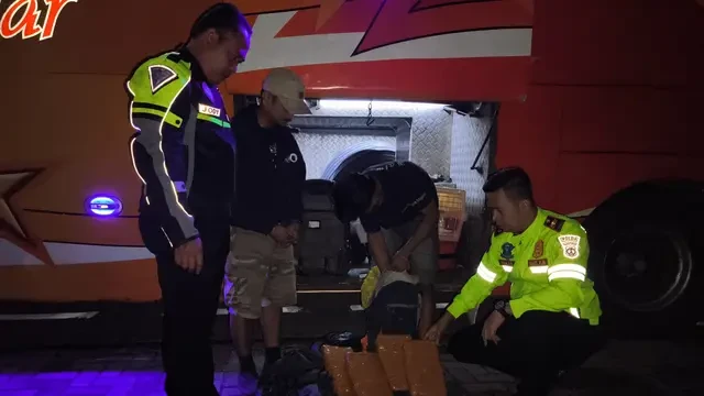 Aksi Penyelundupan 4 Kg Ganja di Tol Lampung Berhasil Digagalkan