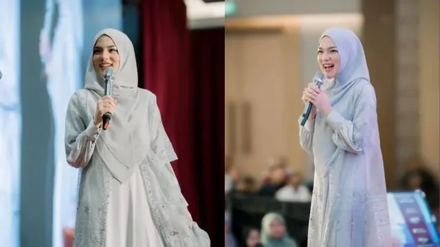 5 Inspirasi Outfit Davina Karamoy saat Pakai Gamis, Stylish dan Sopan