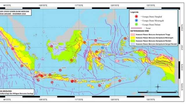 2024 Tahun Kejadian Gempa Bumi Merusak Tertinggi, Pertanda Apa?