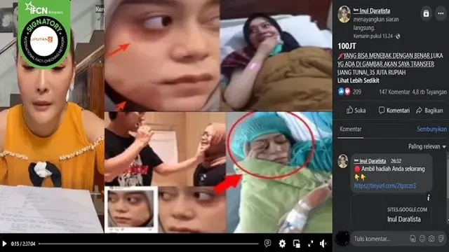 Kumpulan Hoaks Catut Nama Inul Daratista, Simak Faktanya