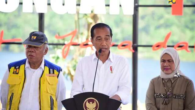 Resmikan Bendungan Pamukkulu di Sulsel, Jokowi Beri Pesan Ini