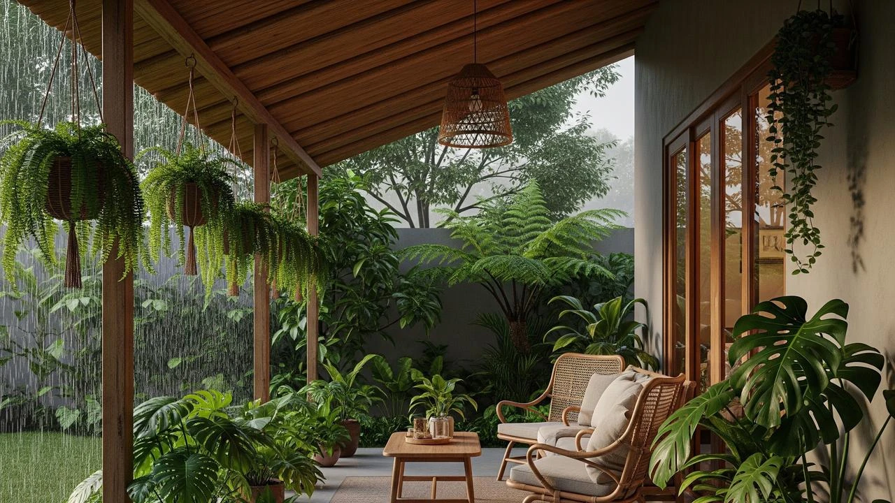 8 Inspirasi Teras yang Tetap Nyaman Saat Musim Hujan, Desain Fungsional dan Estetis