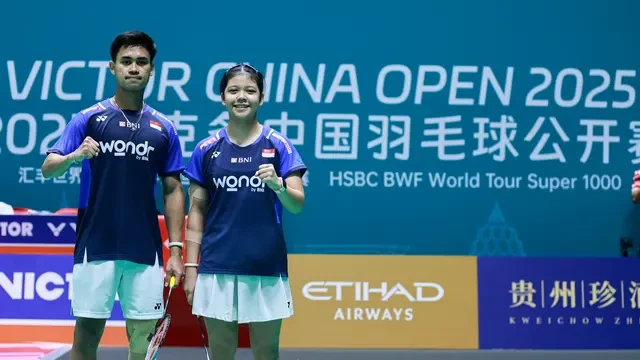 Hasil China Open 2025: Gulung Unggulan 3, Jafar/Felisha ke Semifinal