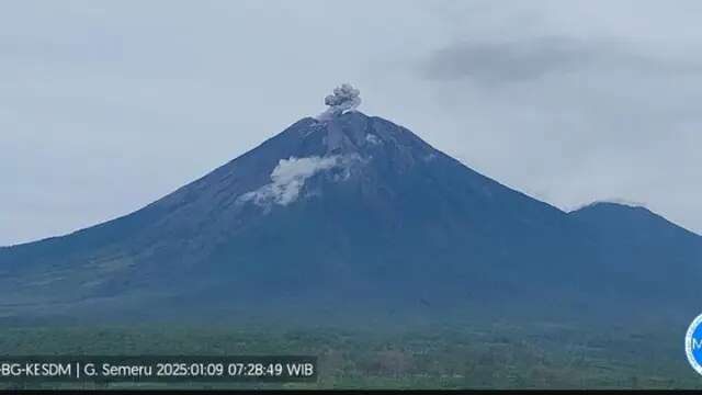 Gunung Semeru Erupsi, Tinggi Letusan Capai 500 Meter