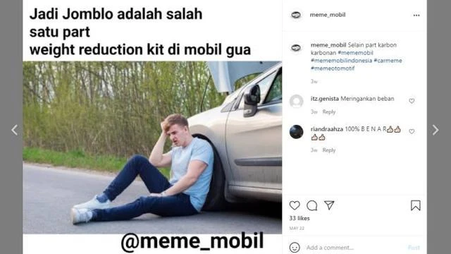 Meme Otomotif: Modifikasi Weight Reduction ala Anak Jomblo