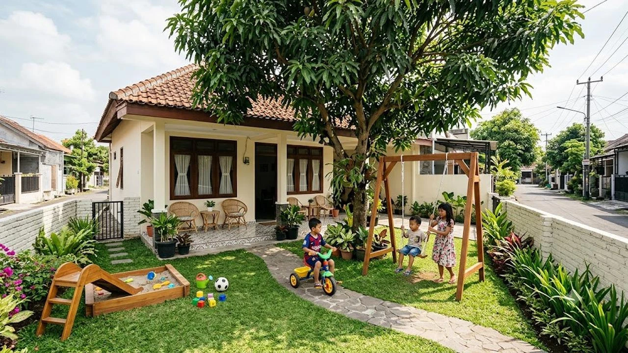 9 Ide Halaman Depan yang Ramah Anak-anak, Ciptakan Surga Bermain
