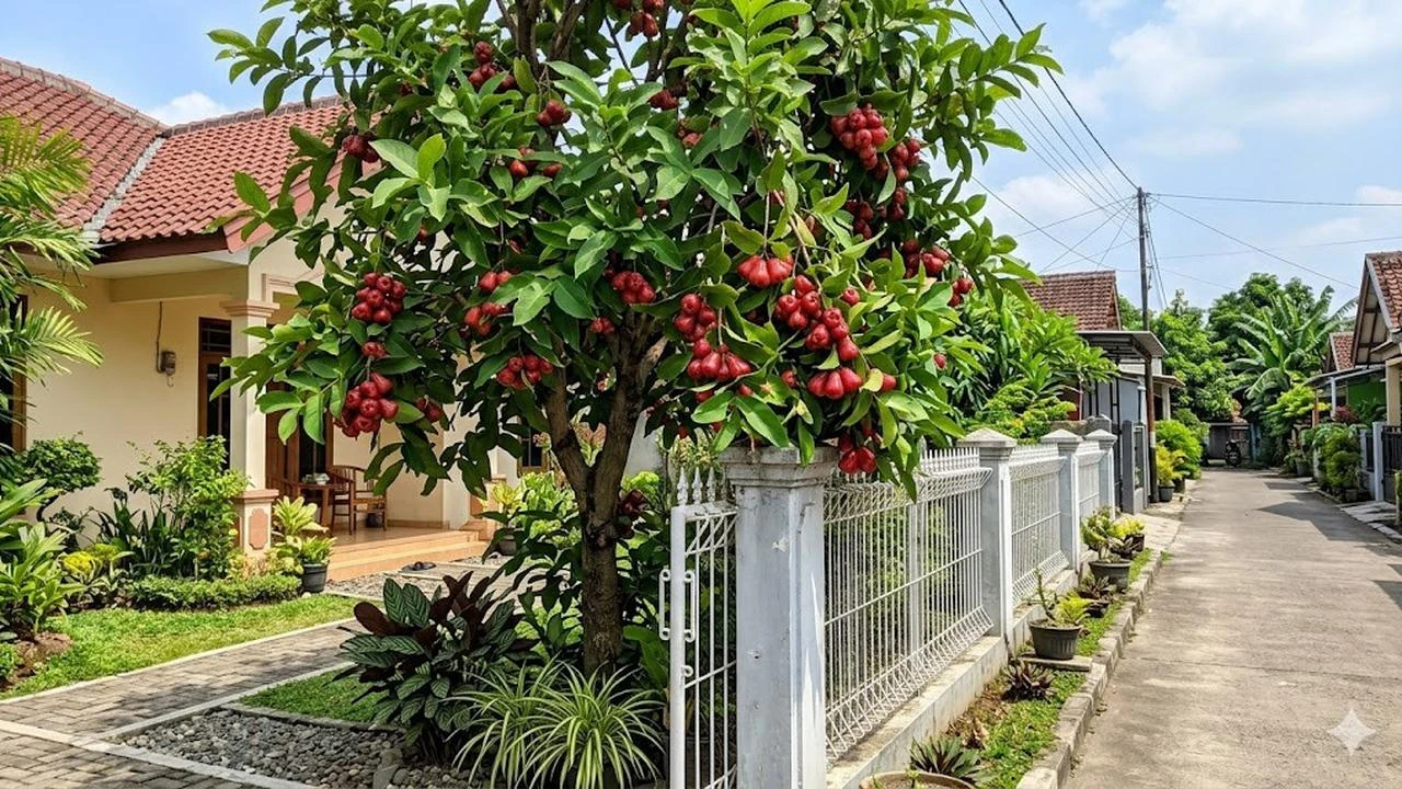 20 Pohon Buah yang Cocok Ditanam Dekat Pagar Rumah Tanpa Merusak Bangunan