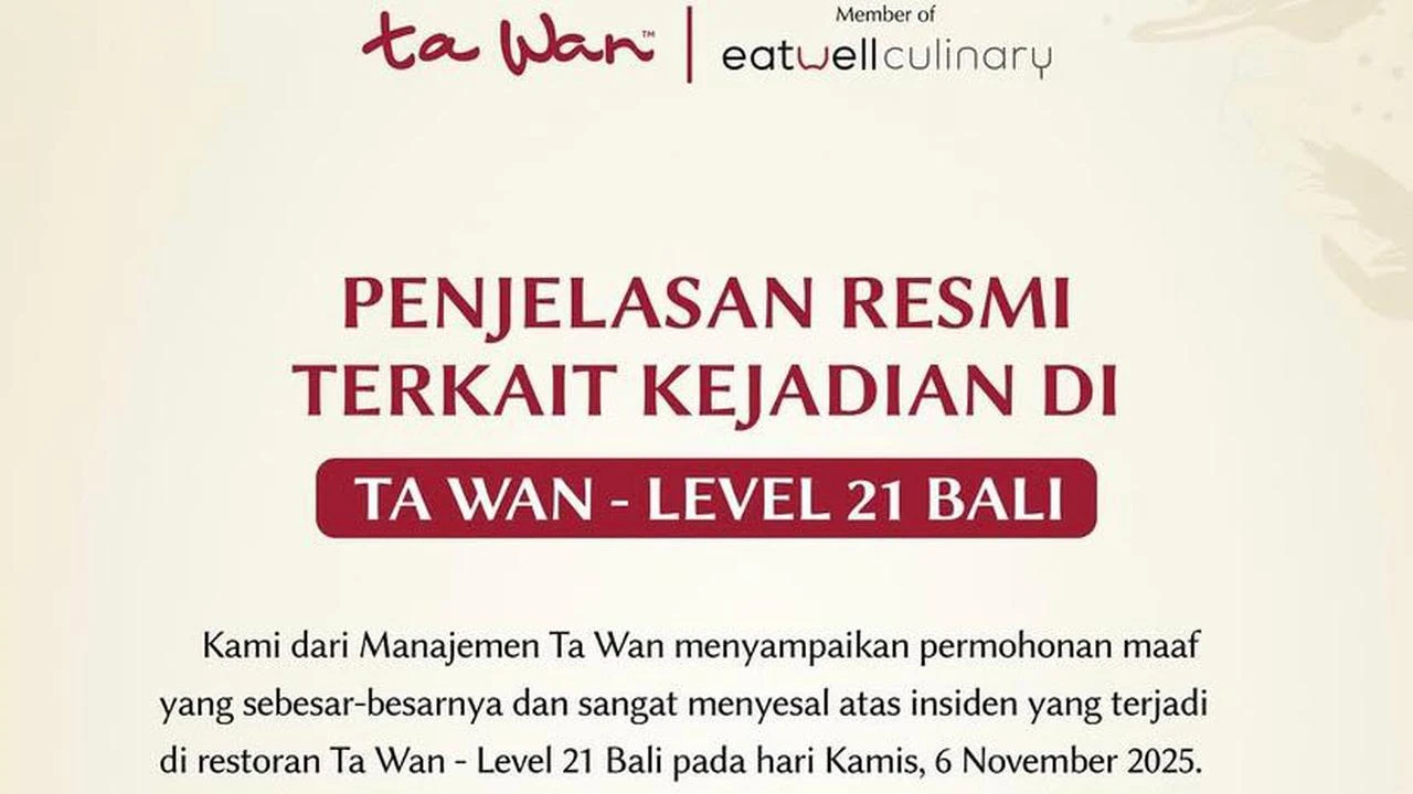 Kasus Larutan Pembersih Tersaji di Botol Air Mineral, Ta Wan Bali Minta Maaf