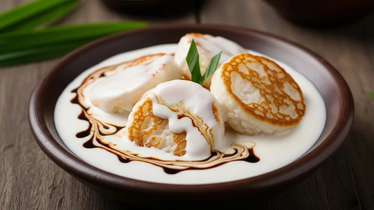 Cara Membuat Kue Serabi Kuah Santan Takaran Sendok di Rumah