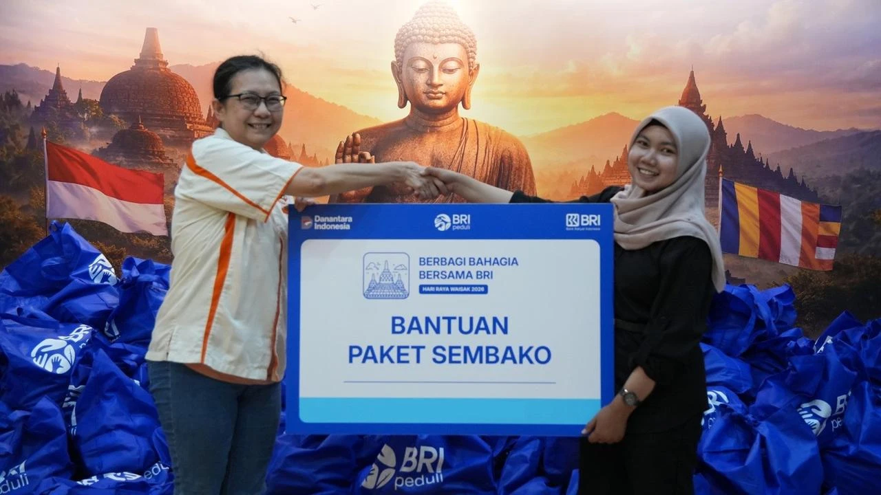 Tebar Kepedulian di Hari Raya Waisak 2026, BRI Peduli Bagikan 1.000 Paket Sembako bagi Uma...