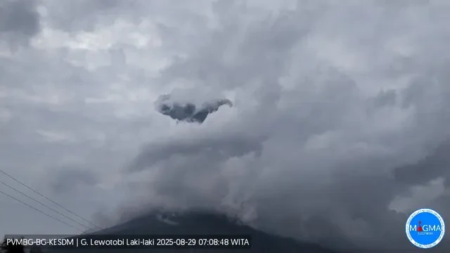 Gunung Lewotobi Laki-Laki Erupsi Lagi, Semburkan Abu Vulkanik 1.600 Meter, Waspada Banjir ...