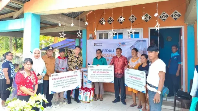 Bantu Pemulihan Gempa Poso, BRI Peduli Salurkan Bantuan untuk Korban Terdampak