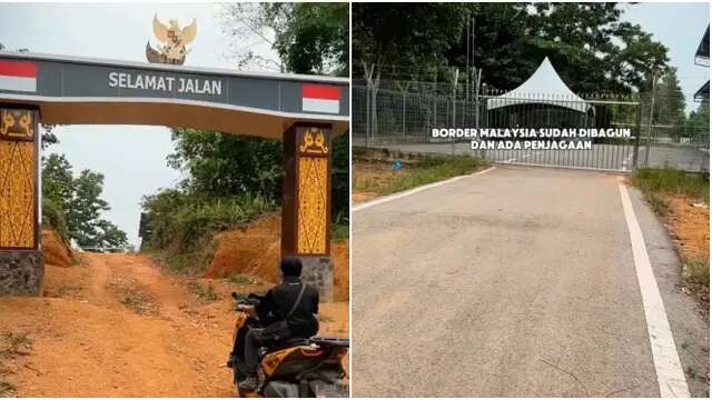 Perbedaan Mencolok Kondisi Jalan Perbatasan Indonesia dan Malaysia Viral, Warganet Singgun...