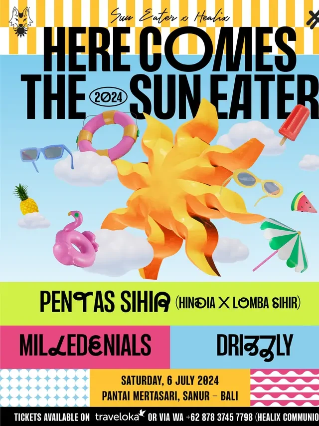 Here Comes The Sun Eater Kembali dalam Event Musik HCTS 2024, Digelar di Bali 6 Juli 2024