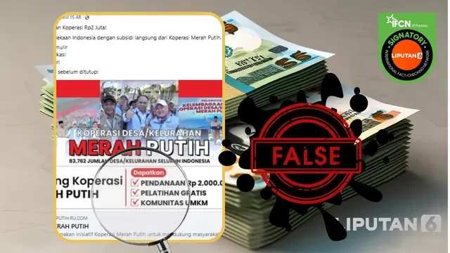 Cek Fakta: Tidak Benar Link Pendaftaran Bantuan Perayaan Kemerdekaan Indonesia dari Kopera...