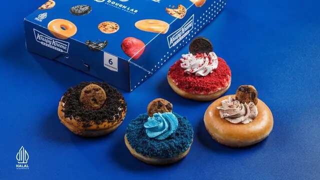 Krispy Kreme dan Dough Lab Kolaborasi, Rilis Varian Donat dengan Sentuhan Cookie yang Meng...