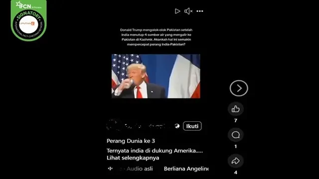 Cek Fakta: Tidak Benar dalam Video ini Presiden AS Donald Trump Mengolok-olok Pakistan