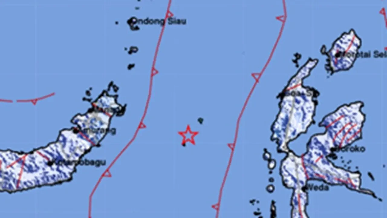 Gempa Magnitudo 5,1 Guncang Bitung Sulut