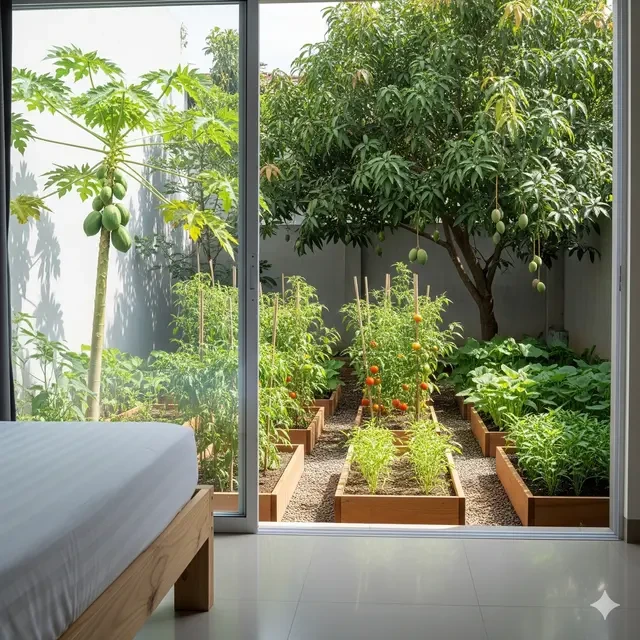 7 Inspirasi Rumah Sederhana di Kebun 2 Kamar Minimalis Tampak Estetik, Bak di Villa