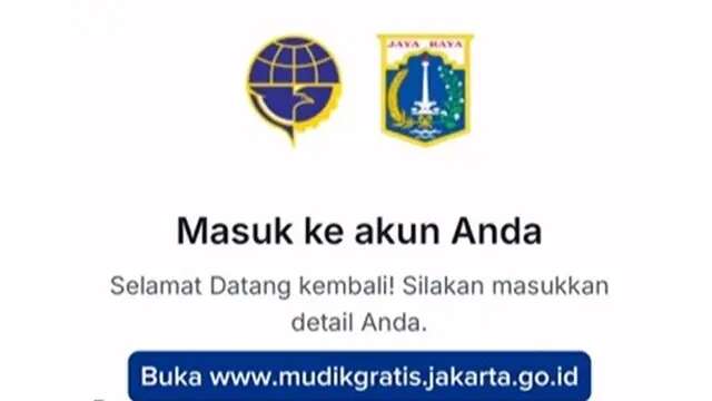 Link dan Cara Pendaftaran Mudik Gratis Pemprov DKI Jakarta 2025