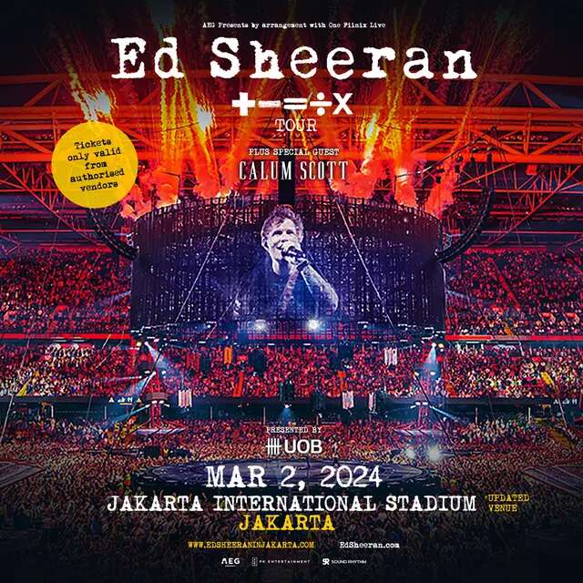 Lokasi Konser Ed Sheeran di Jakarta Pindah dari Gelora Bung Karno ke JIS, demi Laga Timnas...