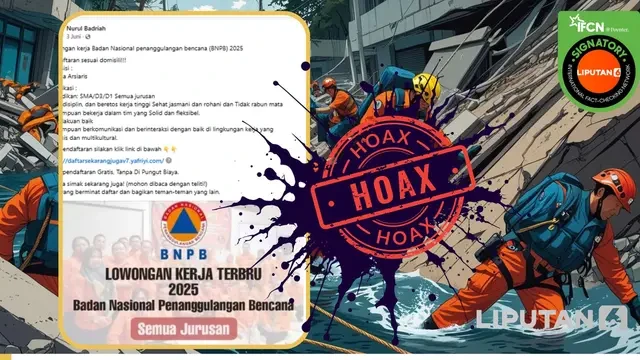 BNPB Dijadikan Bahan Hoaks, Simak Daftarnya Biar Tak Terkecoh