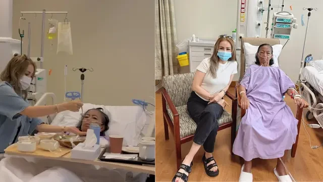 9 Potret Kedekatan Momo Geisha dan Ibunda, Selalu Mendampingi selama Proses Pengobatan