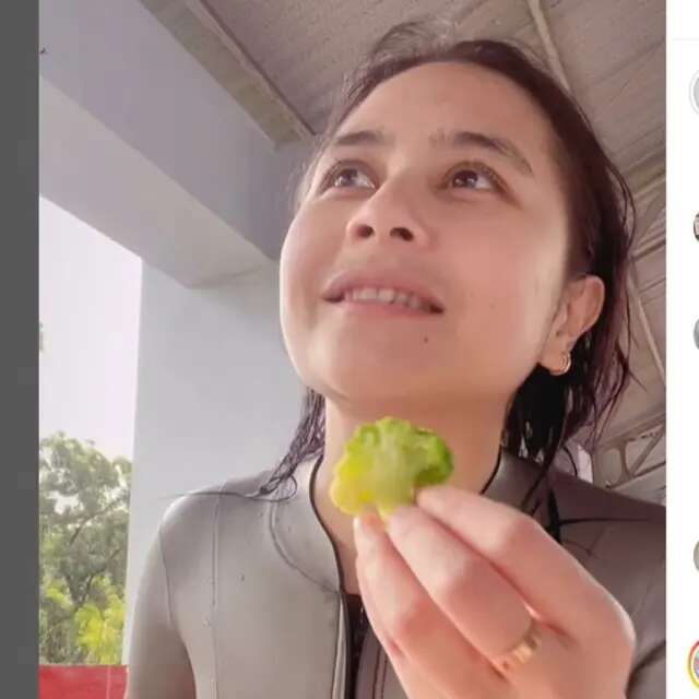 Pola Makan Sehat ala Prilly Latuconsina, Ngemil Sayuran Usai Latihan Diving