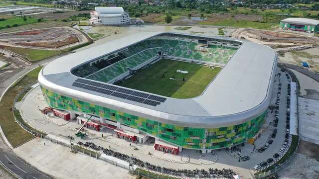 Megah! Penampakan Stadion Utama Sumatera Utara yang Diresmikan Jokowi