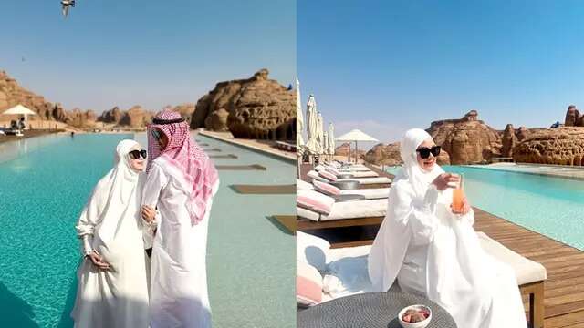 Usai Jalani Umrah, Ini 7 Momen Baby Moon Anisa Rahma Bersama Suami di Al Ula