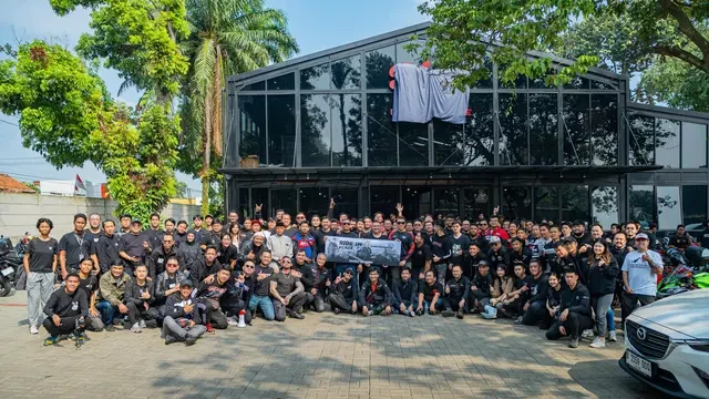 Ratusan Bikers Gelar Sunmori Ride in Peace untuk Mendiang Ilham Pradipta