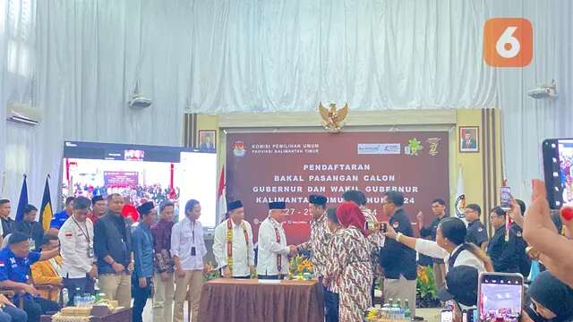 Dua Pasang Bakal Calon Gubernur dan Wakil Gubernur Resmi Daftar di KPU Kaltim