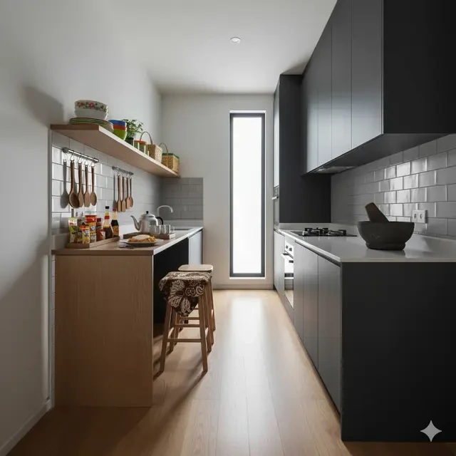 7 Ide Dapur Minimalis Hemat Ruang di Rumah 1 Lantai Sempit, Memasak Jadi Nyaman