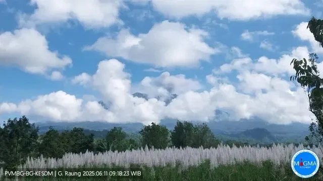 Gunung Raung Kembali Erupsi, Tinggi Letusan Capai 750 Meter