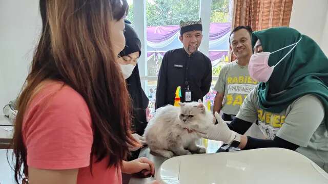 Peringati Hari Rabies Sedunia, Ratusan Hewan Peliharaan di Banyuwangi Dapatkan Vaksin Grat...