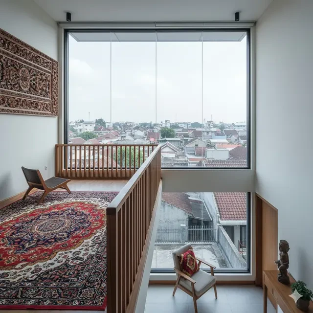 10 Inspirasi Rumah Kontemporer Murah dengan Mezzanine untuk Lahan Kecil, Mewah Minimalis