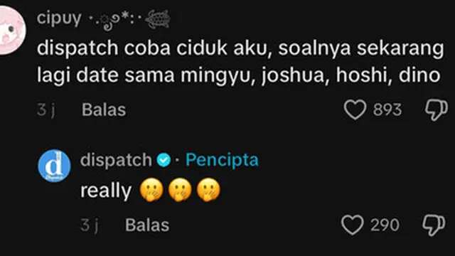 6 Komentar Netizen Indonesia dan Admin Akun Dispatch Ini Bikin Ngakak