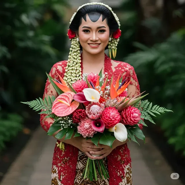 9 Inspirasi Buket Pernikahan dari Bunga Lokal, Unik Ramah Lingkungan