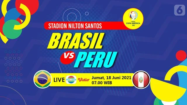 Sedang Bertanding, Ini Link Live Streaming Copa America Brasil Vs Peru di Vidio