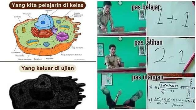 6 Meme Soal Ujian Lebih Sulit dari Tugas Harian Ini Kocak, Relate dengan Siswa