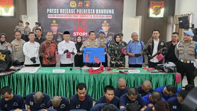 Polresta Bandung Tangkap 52 Preman, Kasus Pemerasan hingga Pengancaman