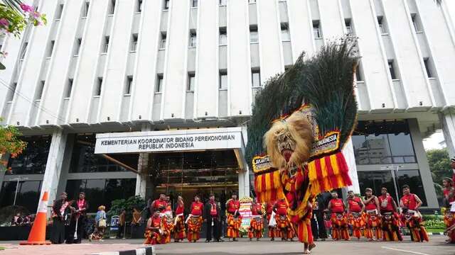 Syukuran Penetapan Warisan Budaya Takbenda , 40 Grup Reog Geruduk Kantor Kemenko Perekonom...