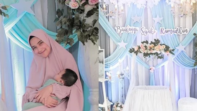 6 Potret Akikah Anak Pertama Nadya Mustika dan Rizki D'Academy, Penuh Kebahagiaan
