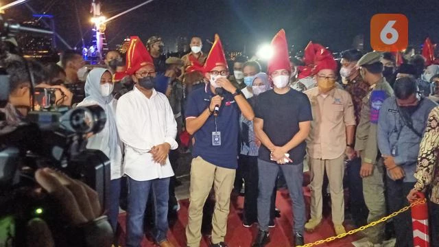 Ketatnya Protokol Kesehatan saat Sandiaga Uno Launching Makassar Jazz Festival