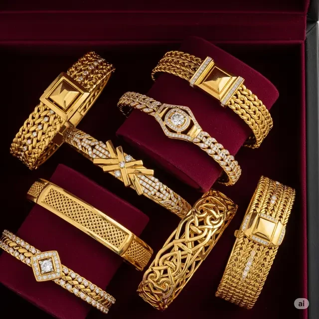 10 Gambar Model Gelang Emas 24 Karat Terbaru 2025, Cantik & Bernilai Investasi
