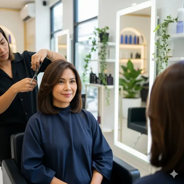 7 Tips Pilih Potongan Rambut yang Cocok untuk Ibu-ibu Usia 50 Tahun, Tampak Lebih Segar &a...